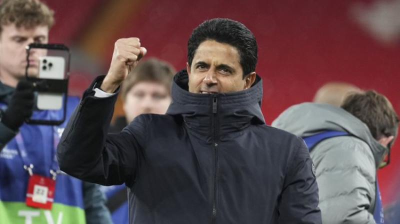 PSG prezidents Nasers Al Helaifi. Foto: AFP/Scanpix