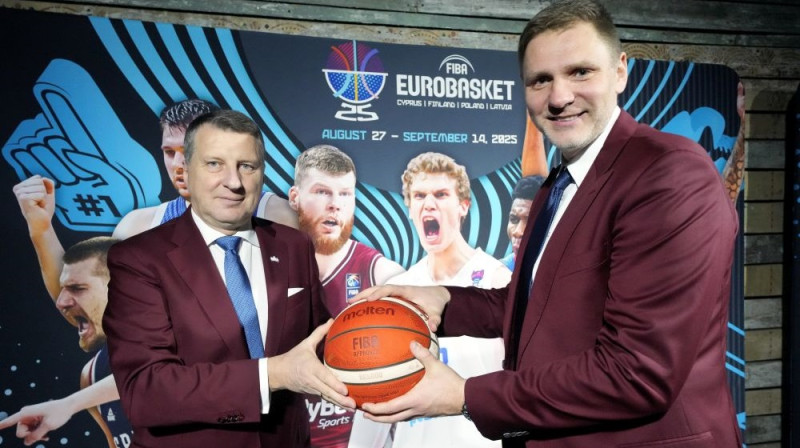 Raimonds Vējonis un Kaspars Cipruss Foto: Edijs Pālens/LETA