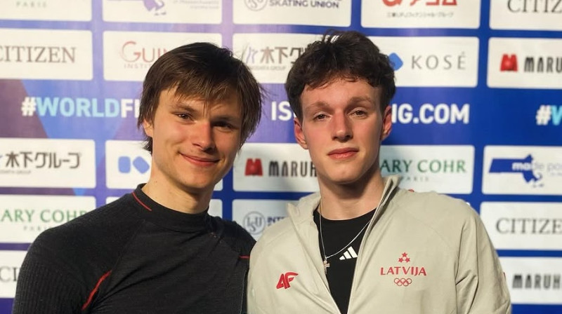 Deniss Vasiļjevs un Fjodors Kulišs. Foto: Golden Skate