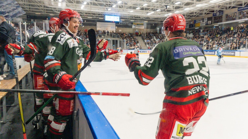 Filips Buncis pēc vārtu guvuma. Foto: Odense Bulldogs