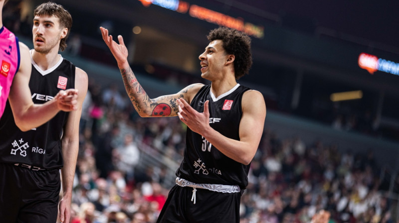 "VEF Rīga" līderis Isufs Sanons. Foto: Mārtiņš Goldbergs/VEF Rīga