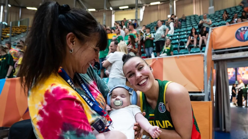 Kamile Nacickaite-van der Horsta un Lietuva: 1-0 Eiropas čempionātā. Foto: FIBA