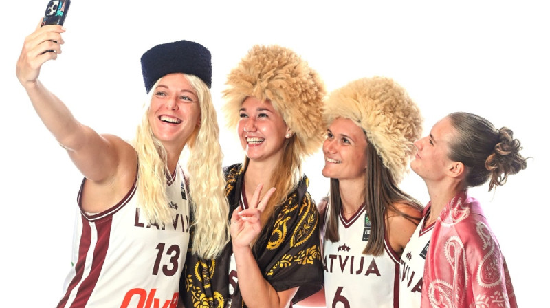 Latvijas 3x3 basketbolistes. Foto: FIBA