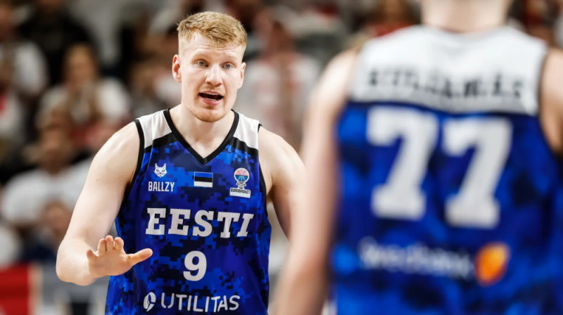 Vienīgais nominālais centrs Igaunijas pieteikumā Matiass Tass. Foto: FIBA