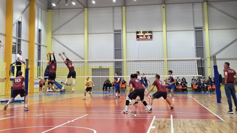 Mirklis no "Aizputes" un "Jēkabpils Lūšu" cīņas Latvijas kausa ceturtdaļfinālā. Foto: VK Aizpute