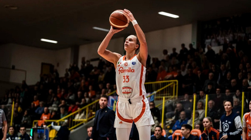 Kitija Laksa. Foto: EuroLeague Women