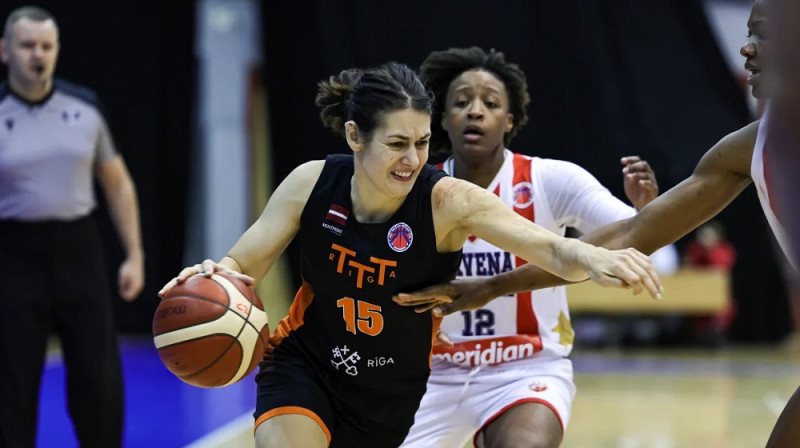Ieva Pulvere un Ivonna Andersone. Foto: EuroCup Women