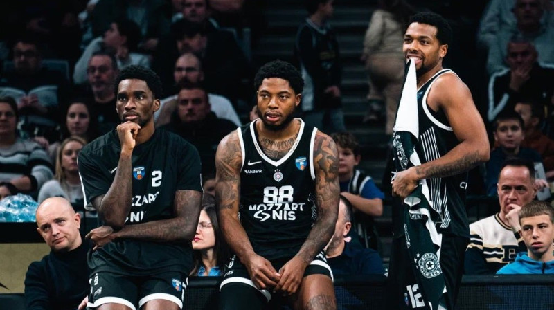 Belgradas "Partizan" basketbolisti. Foto: KK Partizan