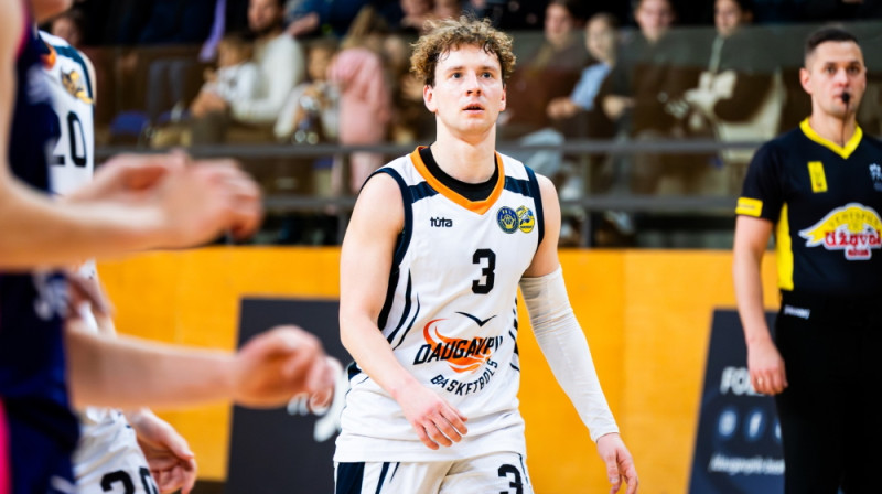 "Daugavpils" līderis Lauris Pļavenieks. Foto: Margarita Vigule