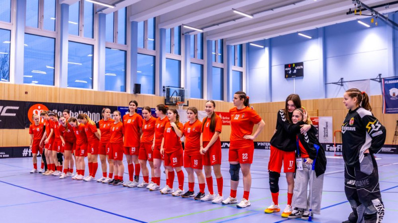 Ungārijas U19 florbola izlase kvalificējusies pasaules čempionāta finālturnīram, foto: Niklas Juli, IFF