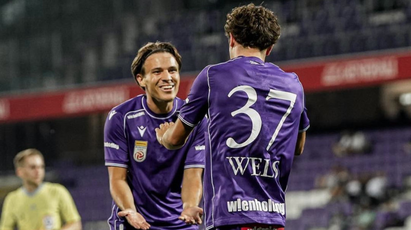 Vīnes "Austria' futbolisti. Foto: FK Austria Wien