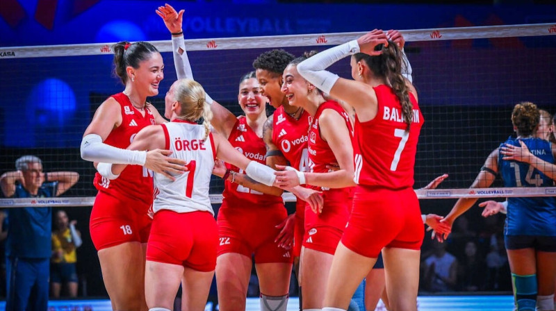 Turcijas valstsvienības volejbolistes. Foto: Volleyballworld.com