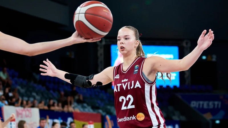 Melānija Sīpoliņa 2026. gada 21. augustā. Foto: FIBA
