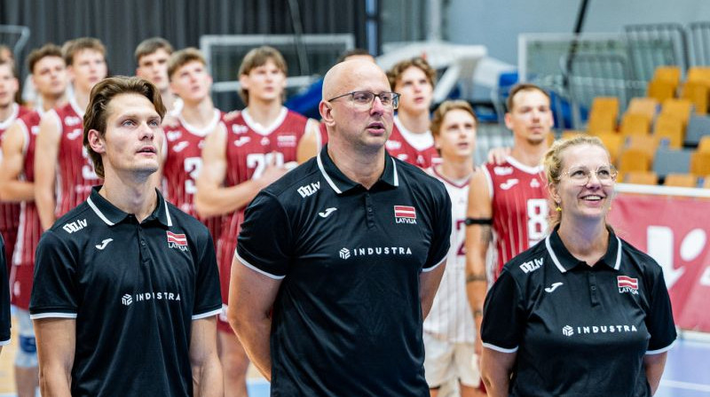 Artūrs Tinte (centrā). Foto: Artūrs Stiebriņš/LVF