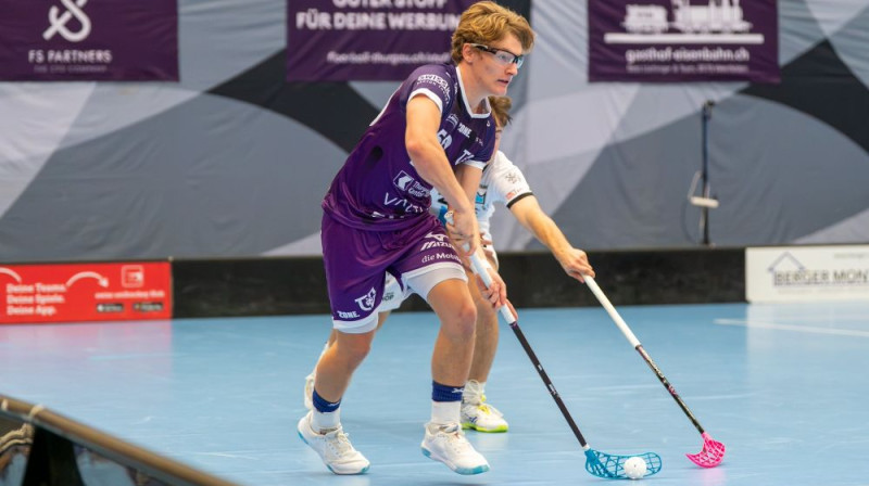 Elia Zeilers uzvarētāju rindās izcēlās ar trim vārtu guvumiem, foto: Miro Stamm, IFF