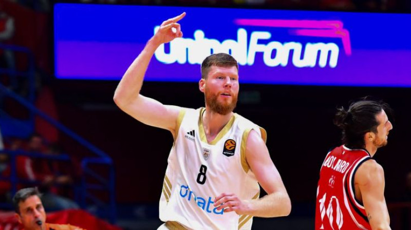 Dāvis Bertāns. Foto: Dubai Basketball Club