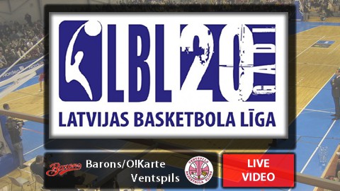 19:30 "Barons/O!Karte" - "Ventspils"