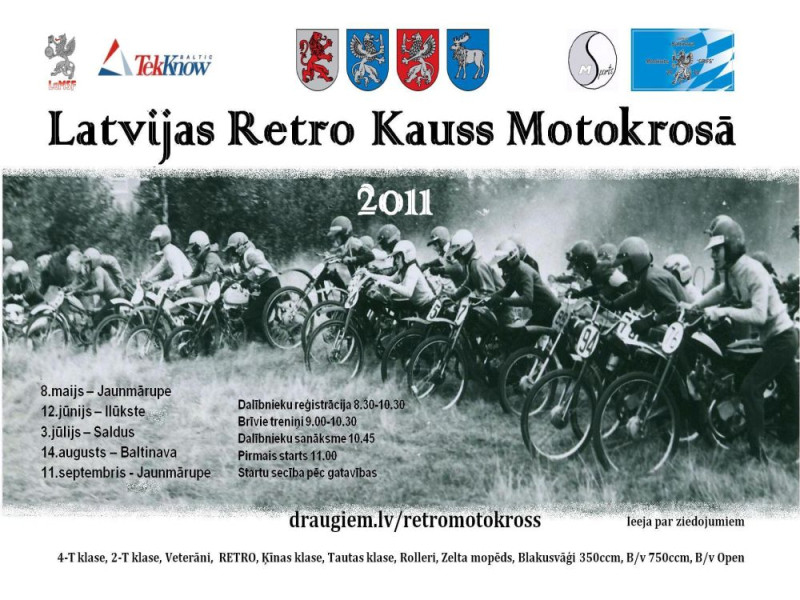 Jaunmārupē uzsāks retro motokrosa sezonu