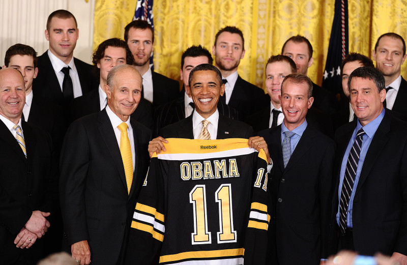 "Bruins" tiekas ar Obamu, Tomass neierodas Baltajā namā