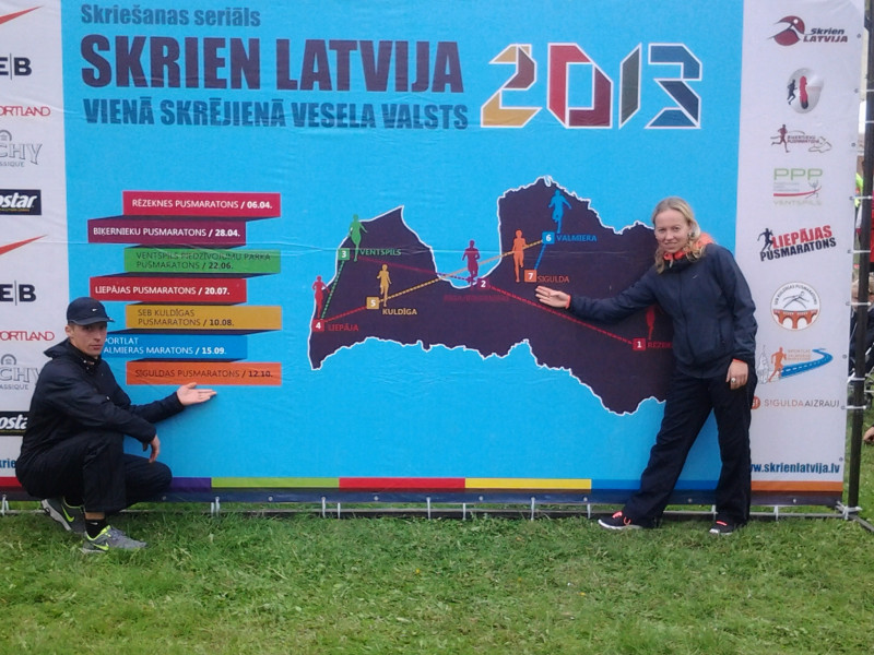 12. oktobrī Siguldā "Skrien Latvija" noslēguma posms