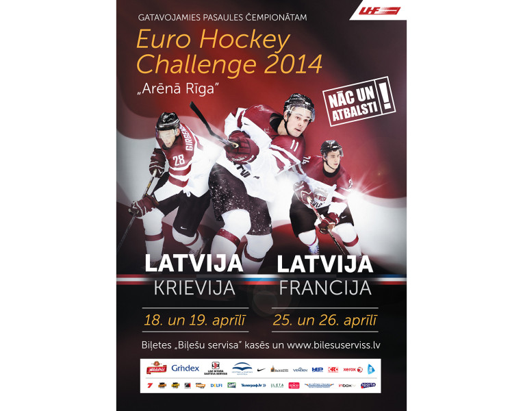 Mediju akreditāciju uz „Euro Hockey Challenge” spēlēm „Arēnā Rīga”