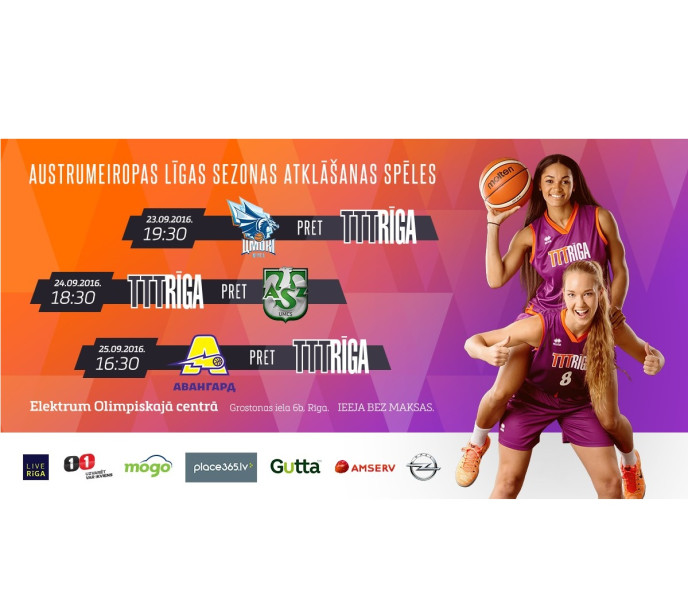 Austrumeiropas Sieviešu basketbola līga startēs 23.-25. septembrī Rīgā