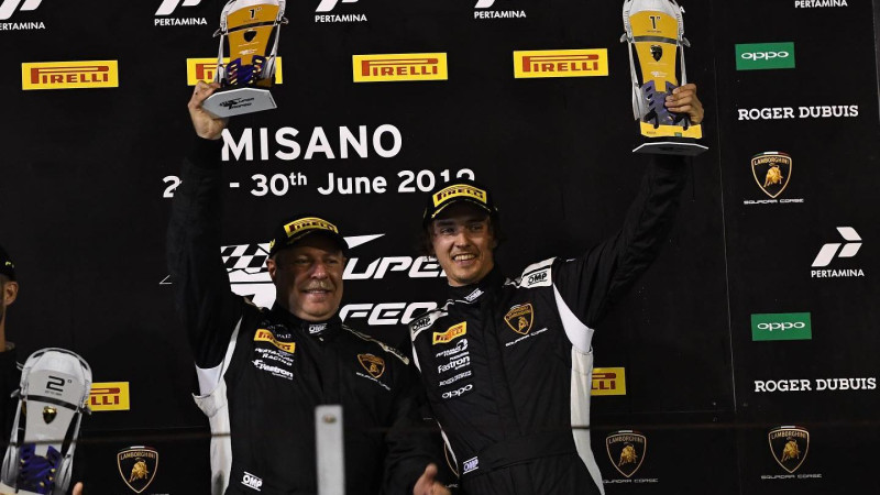 Šlēgelmilhs izcīna uzvaru "Lamborghini Super Trofeo" sacīkstēs Itālijā