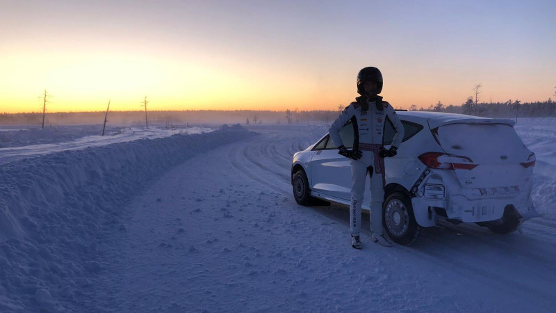 Rallija pilots Sesks jaunajai WRC sezonai trenējas Somijas ziemeļos