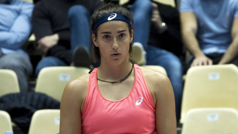 Lionā divas Beļģijas tenisistes pieveikusī Garsija ar trešo galā netiek