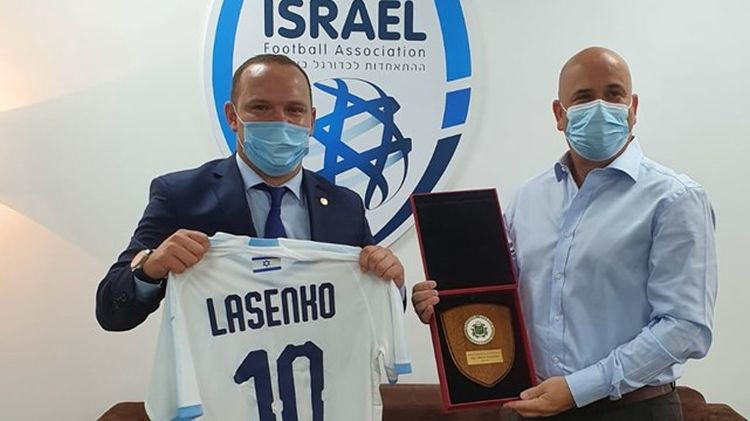 Ļašenko pirmajā ārvalstu vizītē ticies ar Izraēlas Futbola asociācijas prezidentu