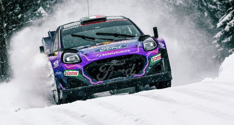 Milānas modes skate liegs itāļu sportistam Zviedrijas WRC debitēt pie ''Ford Puma Rally1'' stūres