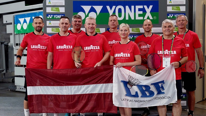 Latvijas badmintonisti nostartējuši Eiropas senioru čempionātā Slovēnijā