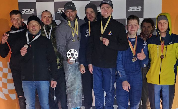 Openkart čempionāta 4. posmā trešo uzvaru sezonā izcīna Laipnieks