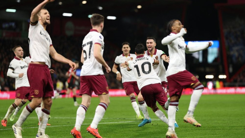 “Bournemouth” un “West Ham” pēc drāmas mača izskaņā spēlē neizšķirti