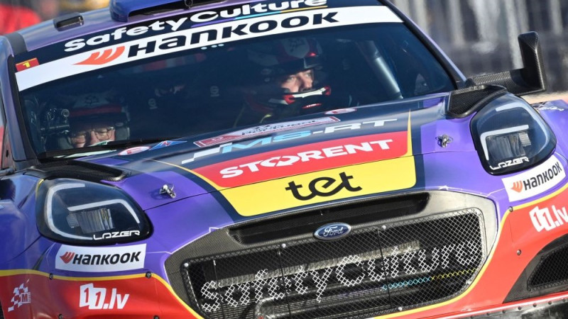 Sesks WRC Portugāles ralliju sāk ar 10. vietu pirmajā ātrumposmā