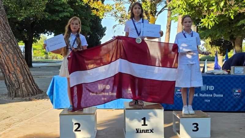 Latvijas dambretistiem rekordskaits medaļu Eiropas čempionātā jauniešiem rapidā