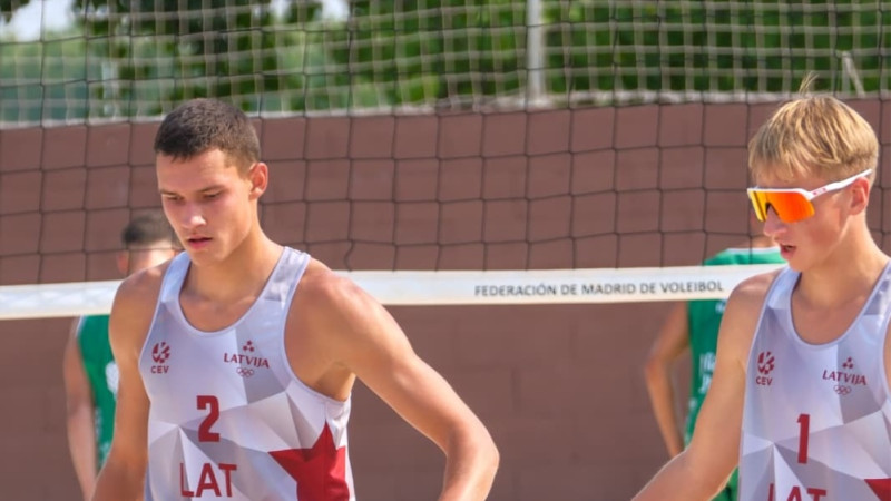Andrejevs/Dūdens triumfē U20 EČ grupā, tālāk tiek arī pārējie Latvijas dueti
