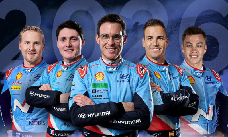 ''Hyundai Motorsport'' paziņo sastāvu jaunajai WRC sezonai