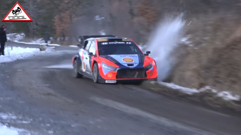 WRC komandas sarežģītos apstākļos gatavojas Montekarlo rallijam (+video)