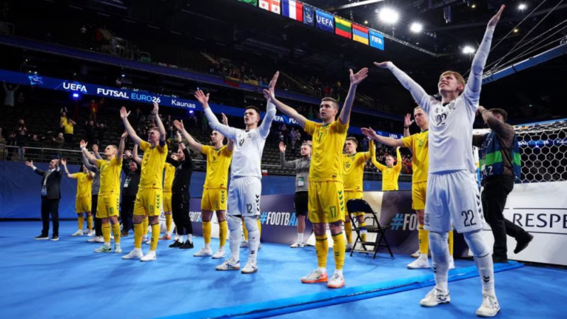 Arī lietuvieši izstājas no Eiropas čempionāta telpu futbolā