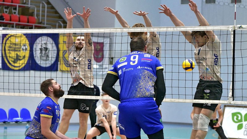 "Piejūras"/MSĢ volejbolistiem divas uzvaras Nacionālā līgā