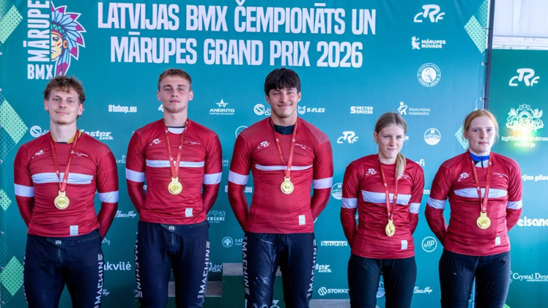 Latvijas čempionu titilus BMX izcīna Laake, Černovs un Kārkliņa