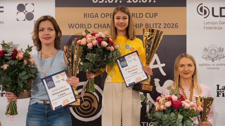 Alise Misāne Rīgā uzvar Pasaules kausa posmā 100 lauciņu dambretē
