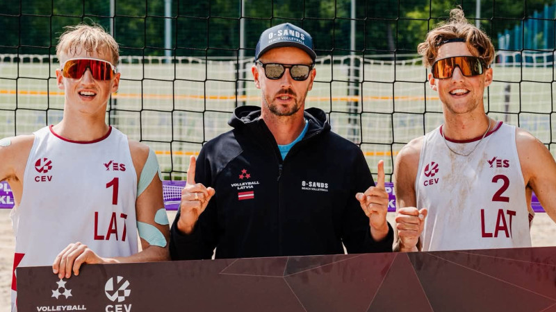 Ēbere/Zaķīte un Andrejevs/Druska sasniedz U20 EČ ceturtdaļfinālu