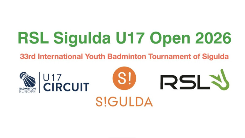 Nedēļas nogalē Siguldā notiks Eiropas U17 reitinga turnīrs badmintonā