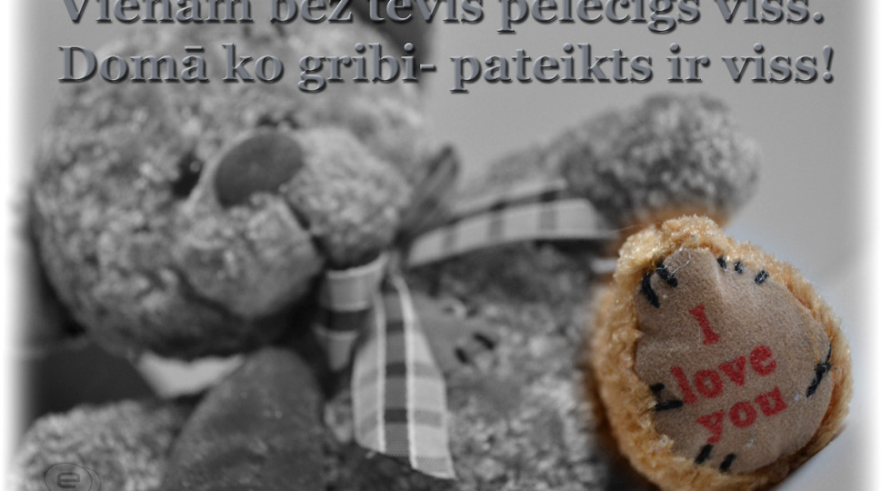 Foto: Apsveikuma kartiņa "pateikts ir viss"