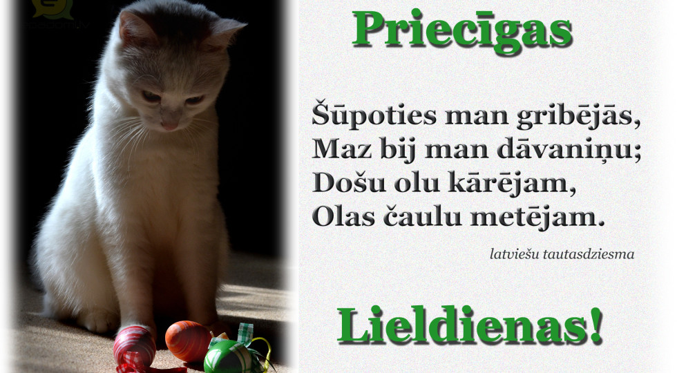 Foto: 3. Apsveikuma kartiņa: Priecīgas Lieldienas!